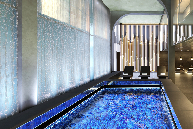 Norwegian Aqua Spa Thermal pool onboard rendering